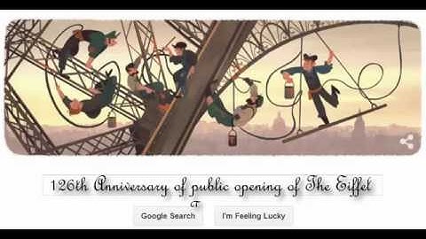 Eiffel Tower- Google Doodle with Sound !!