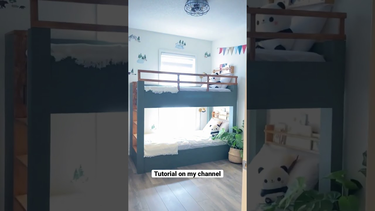 IKEA bunk bed hack!!! Who knew ikea could look so good 