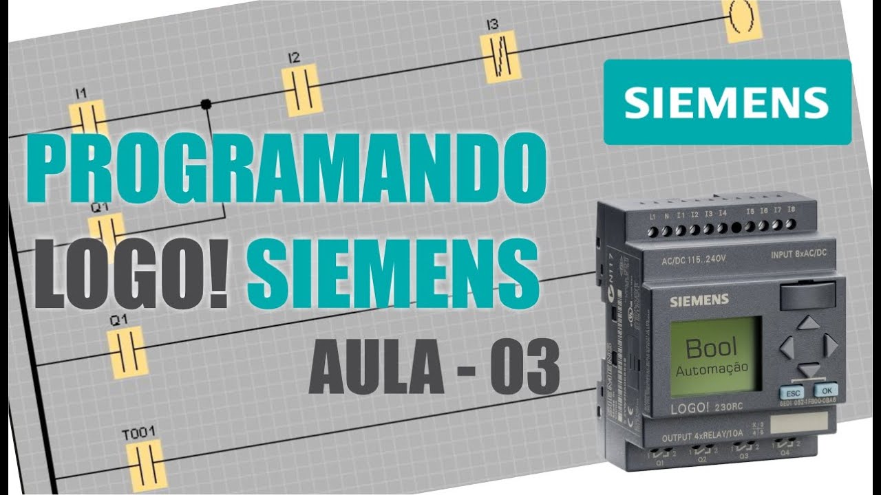 Vídeo Aula CLP LOGO! Siemens Aula 03 - Temporizadores Parte 1 - YouTube