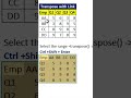 Transpose with links  #excel #excelformula #mexcel #excelsolutions #microsoftexcel #office #tutorial