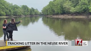 NC State research team tracks litter in Neuse River
