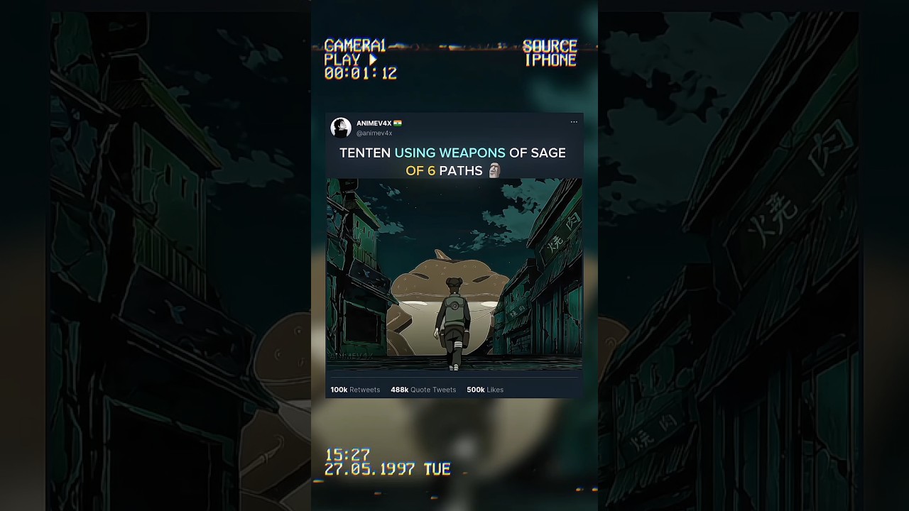 TENTEN USING WEAPONS OF SAGE OF 6 PATHS 🗿