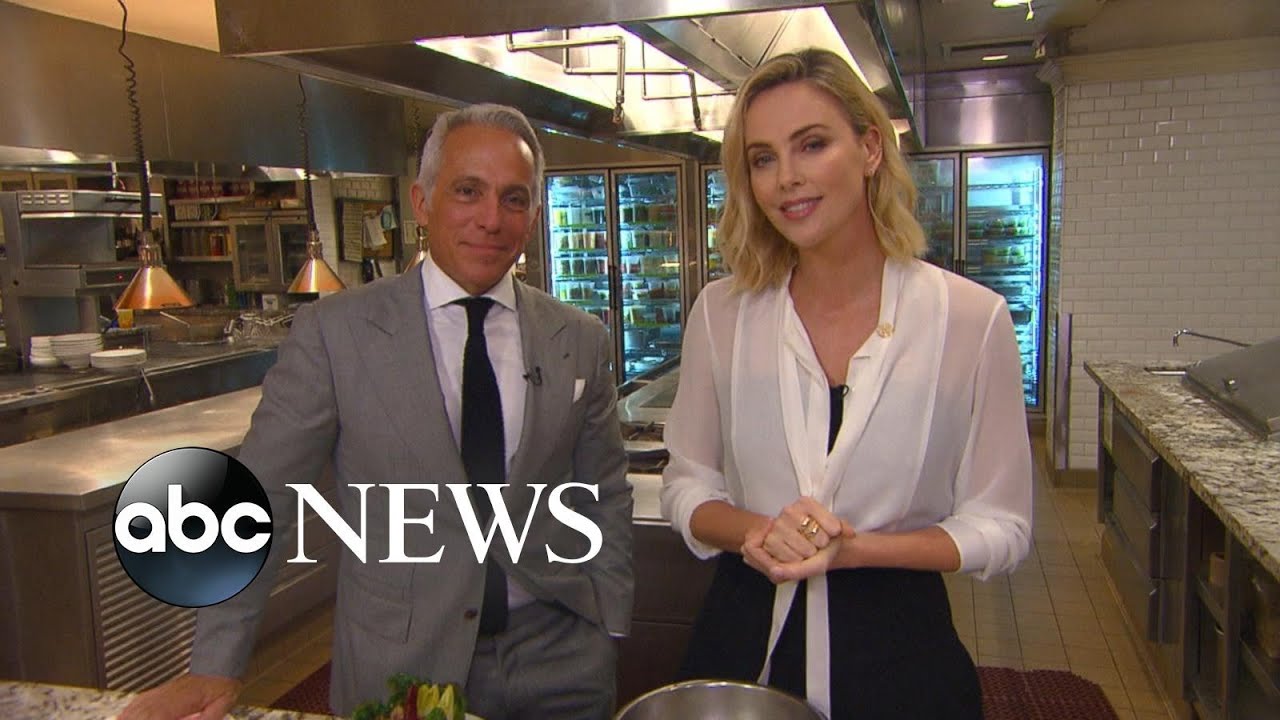 Charlize Theron shows how to make her favorite roasted squash salad