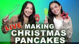 Making Christmas Pancakes! - Merrell Twins Live