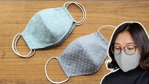 [도안,Free Pattern]초보자 필터교체 입체 마스크 만들기,how to make a face mask/diy mask