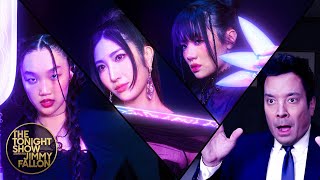 EJAE, Audrey Nuna and Rei Ami from KPop Demon Hunters Show Jimmy 'How It's Done' at The Tonight Show