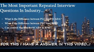 #DIFFERENCE BETWEEN #PLC AND #SCADA |  PLC AND #HMI | Repeated Questions (i3a-V3-ENGLISH)