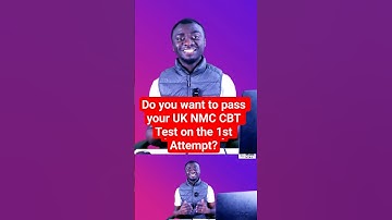 Do you want to pass your UK NMC CBT Test on the 1st Attempt? #cbtexam #ukboard