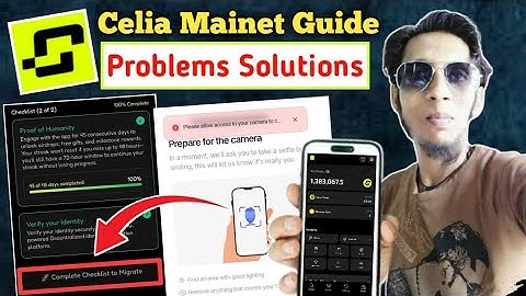 Celia Mainnet Checklist Guide | Celia Identity Verification | Celia Complete Checklist To Migrate