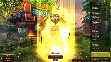 POV: You Create a Monk in Mists of Pandaria Classic