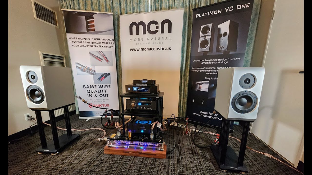 MonAcoustic SuperMon 142lbs Bookshelf Speaker Demo Experience - YouTube