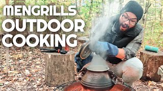 We make the MOST AMAZING BEEF STEW on a Campfire | Mengrills Pressure Cooker | Campfire Cooking