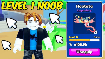 Starting Over As A Noob But With The STRONGEST PET In Clicker Simulator X