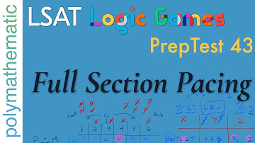 Full Section Pacing: PrepTest 43 // Logic Games [#26] [LSAT Analytical Reasoning]