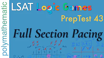 Full Section Pacing: PrepTest 43 // Logic Games [#26] [LSAT Analytical Reasoning]