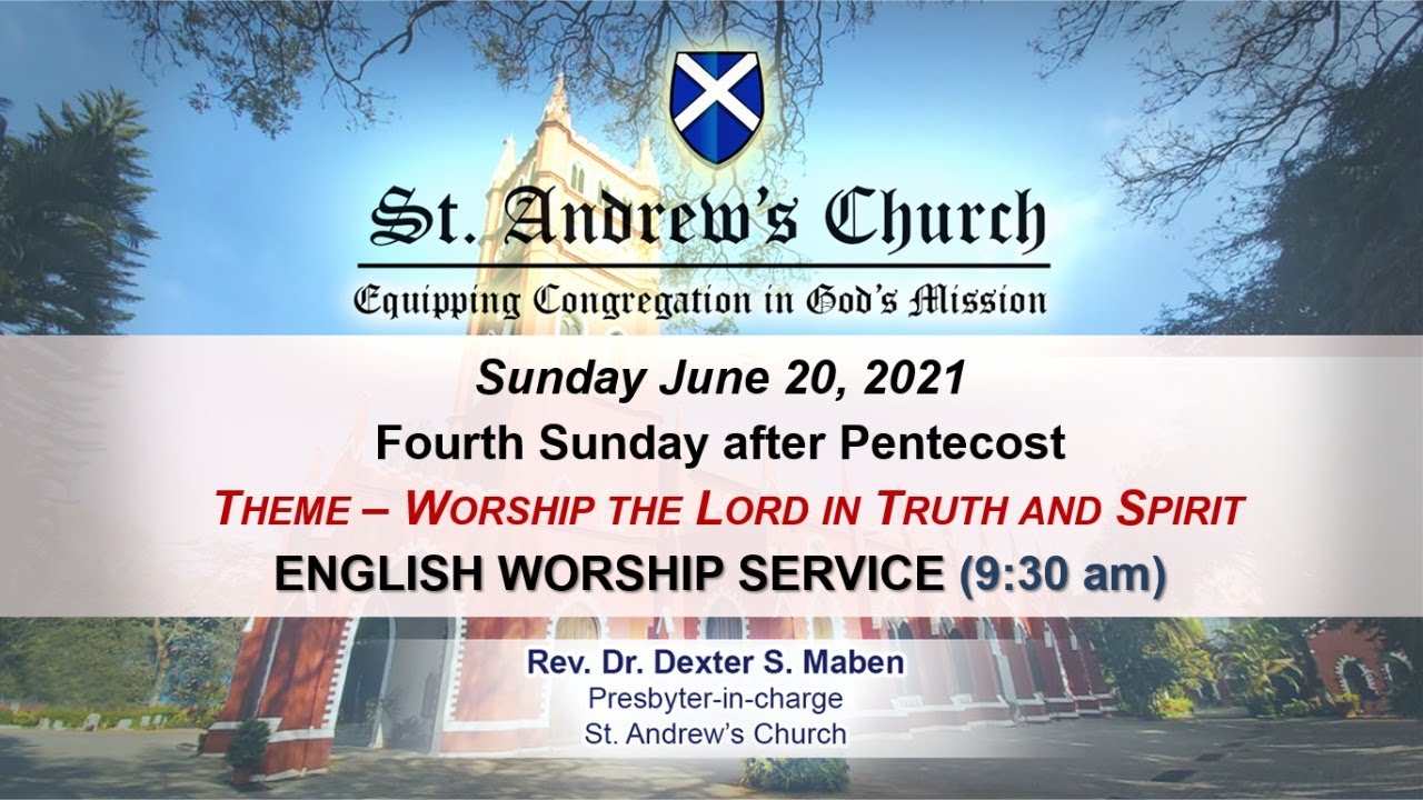 St. Andrew's Church Sunday Worship Service (ENGLISH 930 AM) 20