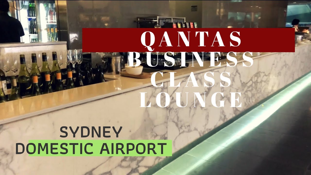 QANTAS Business Class Lounge Sydney Domestic Airport YouTube