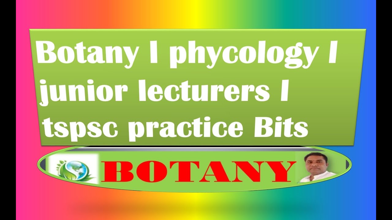 phycology algae practice Bits 4 I Junior Lecturers L Botany L Tspsc phycology algae practice bits 4 i junior lecturers l botany l tspsc