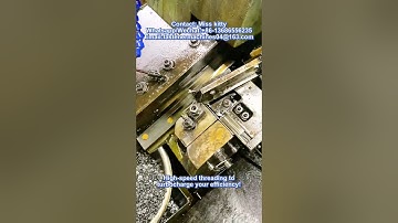 Small screw thread rolling machine #fasteners #factory