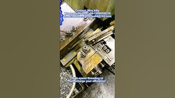 Small screw thread rolling machine #fasteners #factory