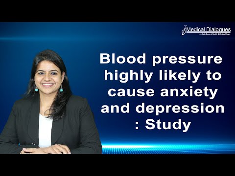 Blood pressure highly likely to cause anxiety and depression Study