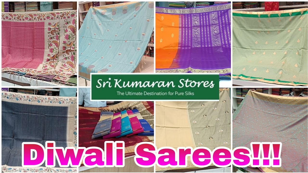 🎇🪔தீபாவளி புத்தம்புது கலெக்ஷன்/Rs 1500 SoftSilk Sarees! வைரவூசி கோர்வை கட்டம் சில்க் காட்டன் Sarees