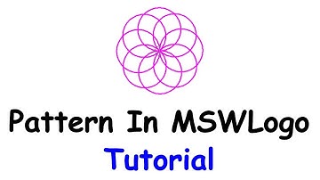 Simple Pattern in MSWLogo | Learn Simple commands of MSW Logo | MSW Logo Tutorial