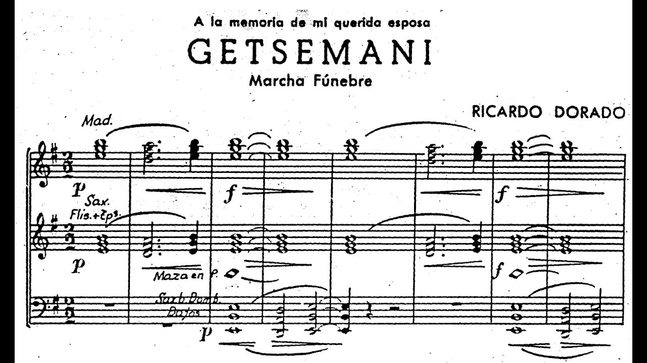Getsemaní (Ricardo Dorado Janeiro) - Partitura