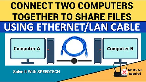 How to Connect Two Computer Systems and share files with an Ethernet / LAN Cable