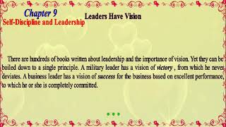 No Excuses! The Power of Self-Discipline and Leadership Chapter 9  audiobook, PDF