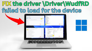 How to Fix The Driver \Driver\WudfRD Failed To Load For The Device