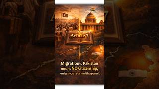 Article 7 Explained | Citizenship Under Indian Constitution | UPSC, SSC CGL, Polity