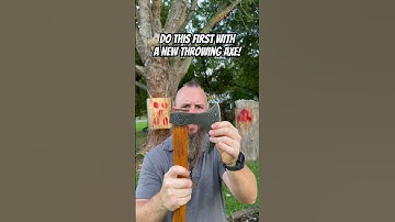 Do this first with a new throwing axe! #shorts #axethrowing #axe #skills #vikings #outdoors #tools