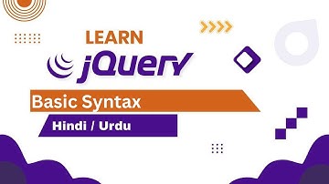 jQuery basic syntax | jQuery tutorial for beginners | jQuery tutorial for beginners in hindi