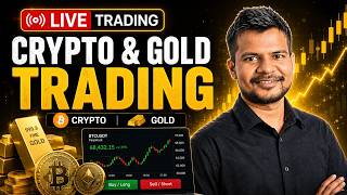 Live Crypto & Gold Trading | Btc/eth Trading Live | 27th August 12:20 Pm #livetrading #cryptotrading