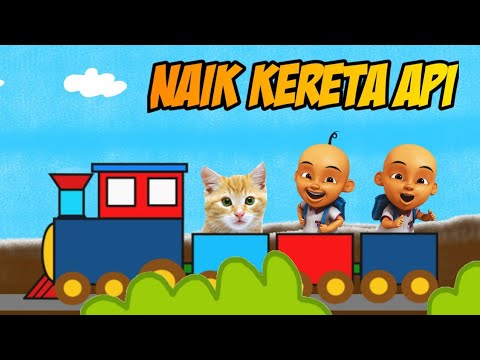  Kucing  nyanyi  Lagu anak Anak naik kereta api bersama upin 