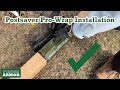 North american postsaver prowrap installation  fence armor