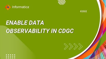 How to Enable Data Observability in CDGC