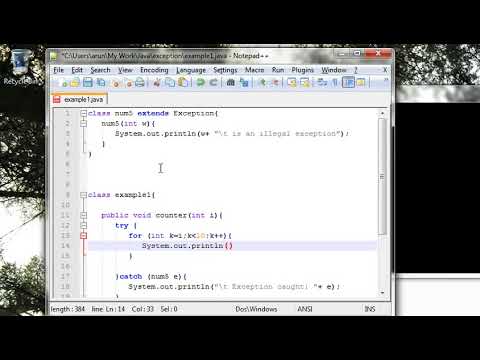 Learn Java in Hindi 32   User Defined Exceptions