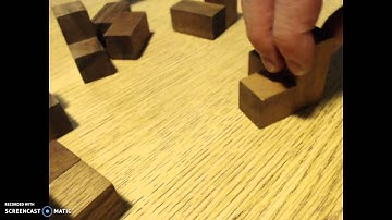 Soma cube: bench and chair to make cube