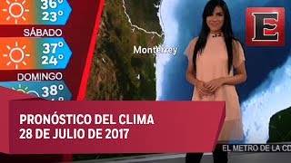 Clima para hoy 28 de julio de 2017
