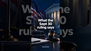 What the Sept 30 ruling says #Shorts