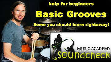 Your VERY first grooves on the drumset - Start playing drums now with Grooves in quarter notes!