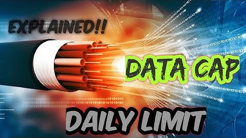 What is DATA CAP/LIMIT ?? EXPLAINED - Limited data for unlimited