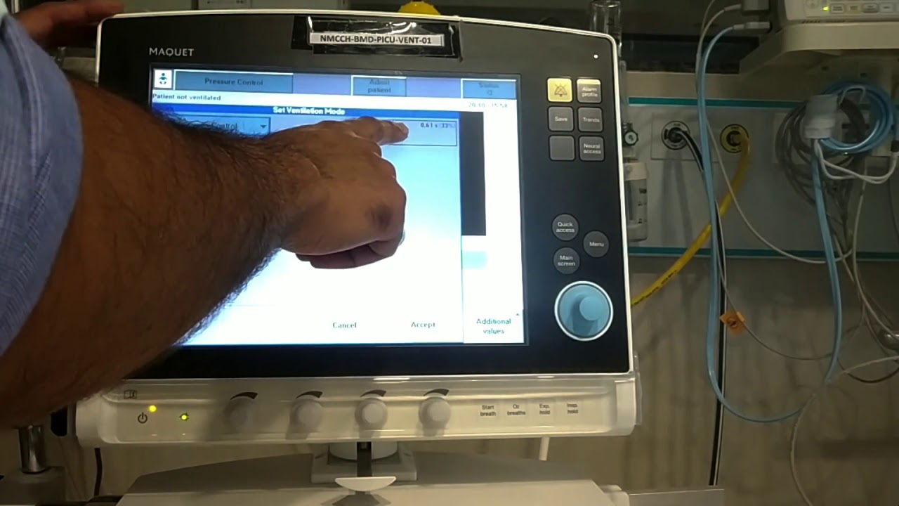 Maquet servo i Ventilator,  How to operate- Hindi