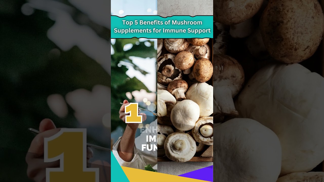 Top 5 Benefits Of Mushroom Supplements For Immune Support 