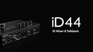 The iD Mixer & Talkback on the Audient iD44 MKII Audio Interface