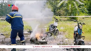 Cháy pin xe điện, làm sao để dập lửa? | VTV24