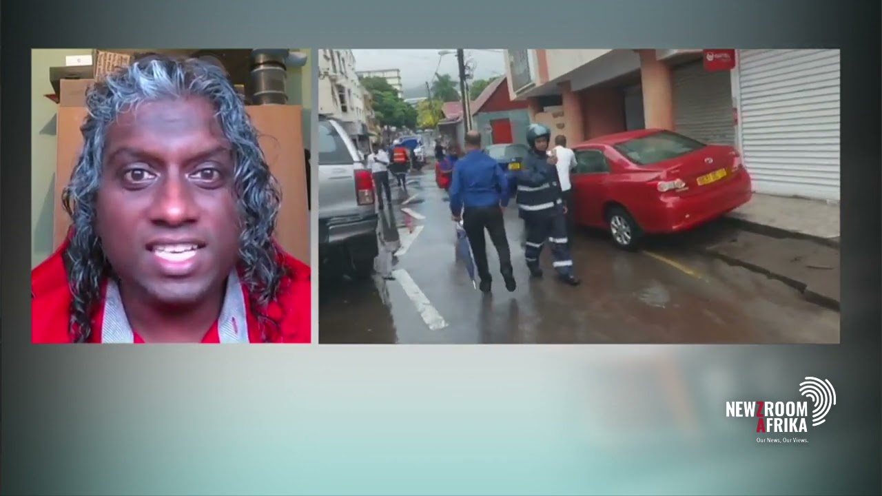 Storm calms in Mauritius