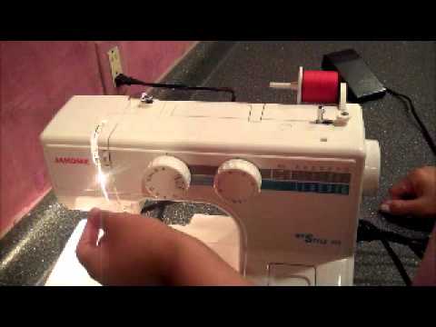 Threading your Janome-Manual bobbin threading 